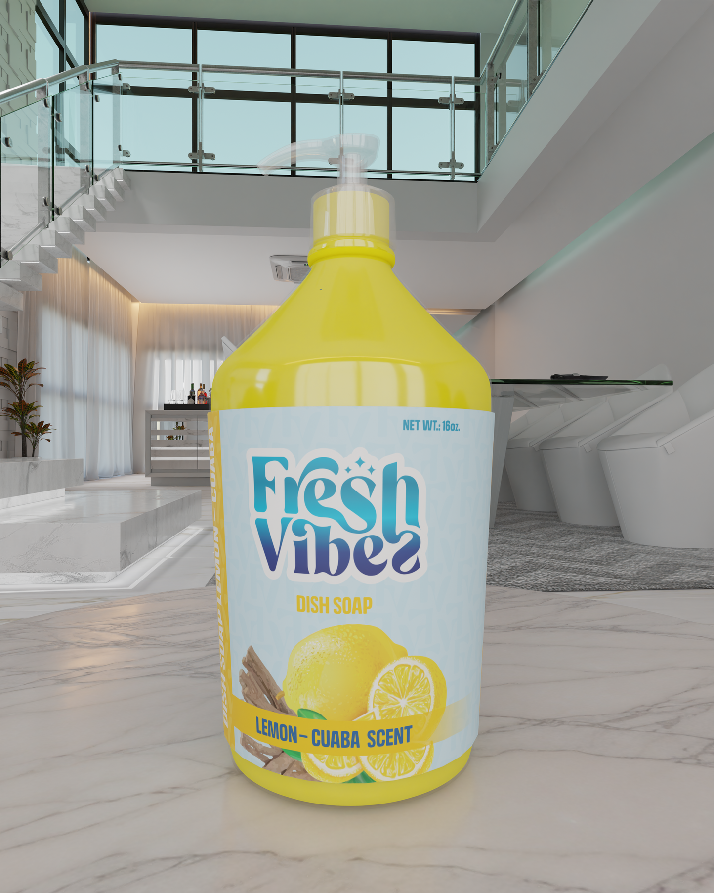 Lemon-Cuaba Dish Soap